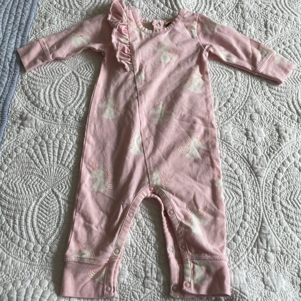 Monica + Andy Ruffle Unicorn Onesie